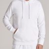 Men American Tall Hoodies + Sweatshirts | Wearever Fleece Pullover Men'S Tall Hoodie In Bright White