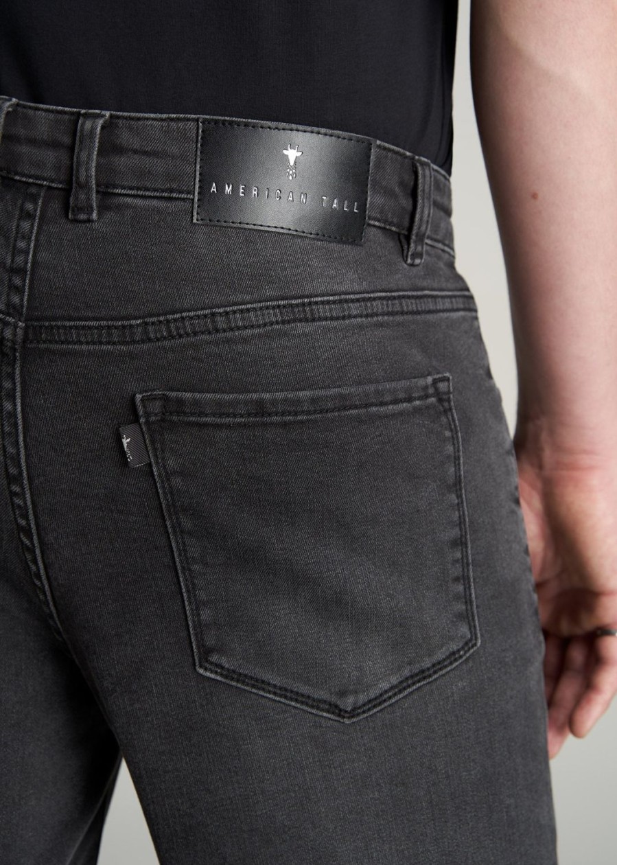 Men American Tall Jeans | Carman Tapered Jeans For Tall Men In Dark Smoke