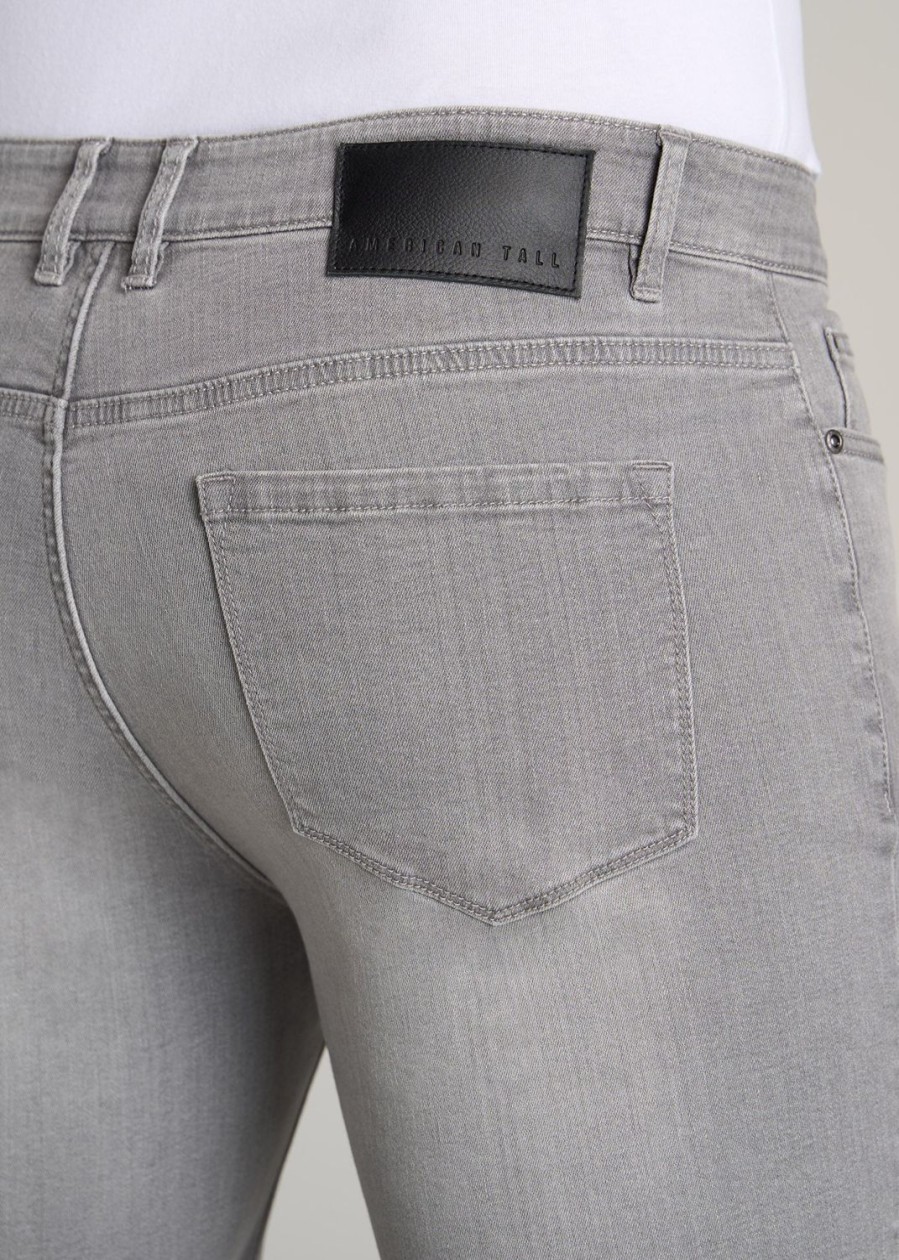 Men American Tall Jeans | Dylan Slim-Fit Jeans For Tall Men In Concrete Grey