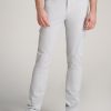 Men American Tall Pants + Chinos | Tapered-Fit Traveler Pants For Tall Men In Light Grey