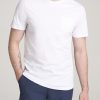 Men American Tall Tees + Tanks | Everyday Pocket Regular Fit T-Shirt For Tall Men In White