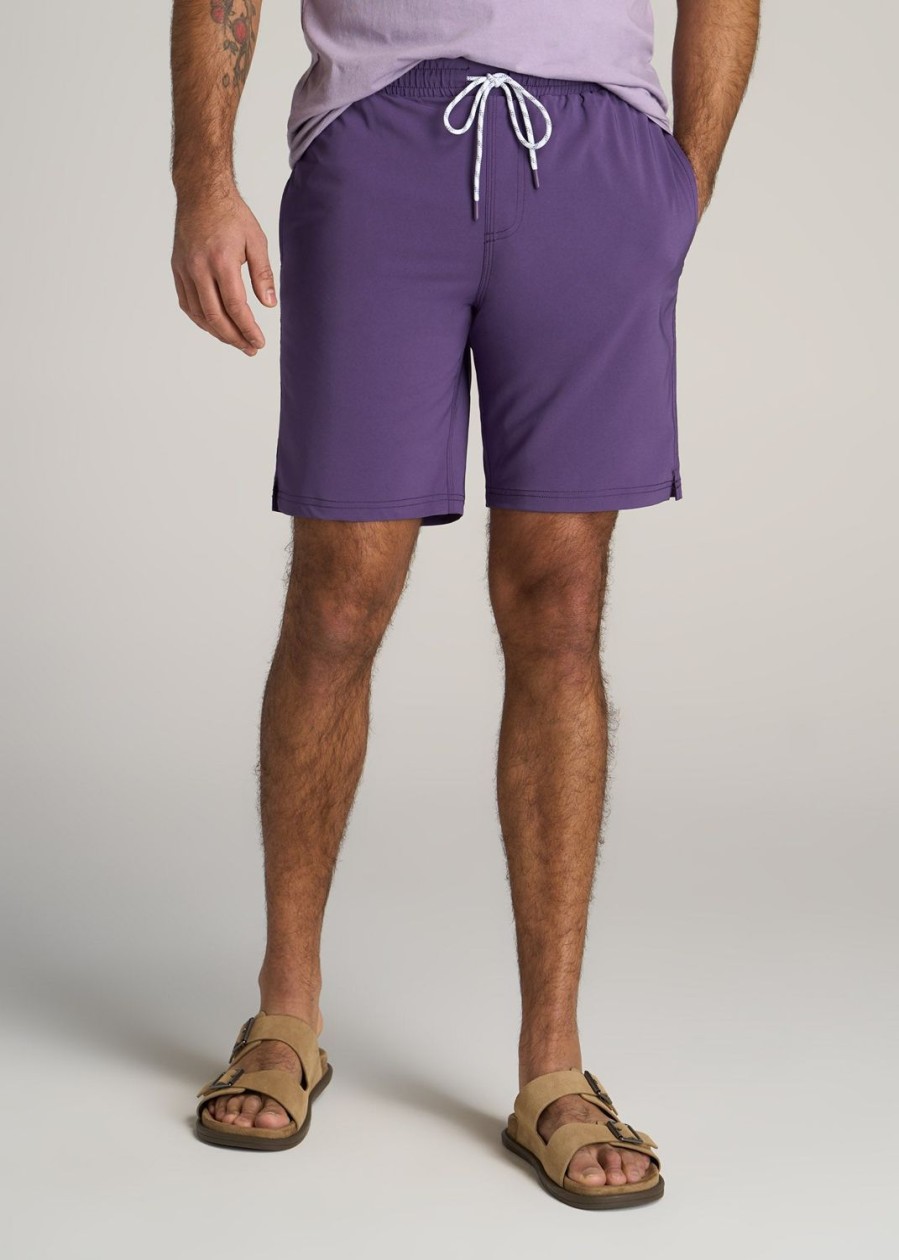 Men American Tall Shorts | Swim Shorts For Tall Men In Aster Purple