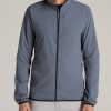 Men American Tall Jackets + Coats | Tall Men'S Softshell Jacket For Outdoor Training In Smoky Blue