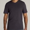 Men American Tall Tees + Tanks | The Everyday Regular-Fit V-Neck Tall Men'S T-Shirt In Charcoal