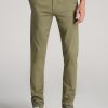 Men American Tall Pants + Chinos | Carman Tapered Chinos In Pants For Tall Men Fatigue Green