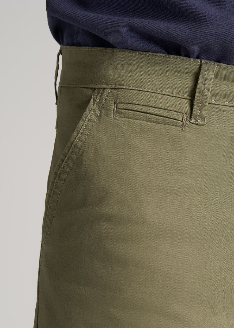 Men American Tall Pants + Chinos | Carman Tapered Chinos In Pants For Tall Men Fatigue Green